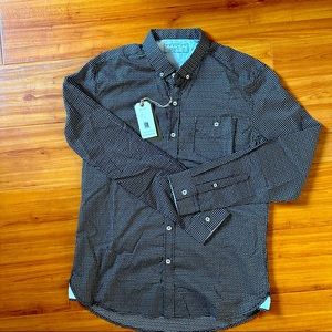 [7 diamonds] Premiums cotton long sleeve button up Med
